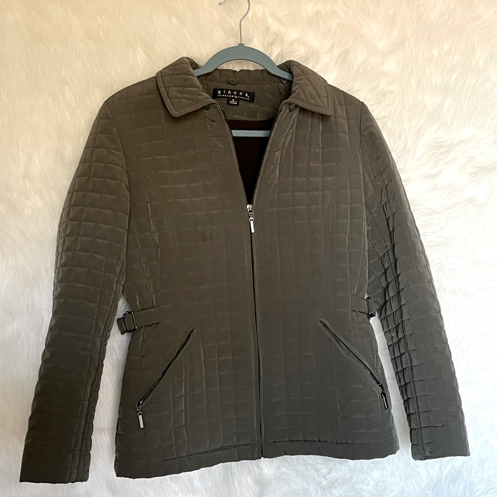 QUILTED JACKET WITH SIDE STRETCH